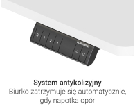 Silver Monkey Biurko elektryczne ECD-300 white - 1258048 - zdjęcie 6