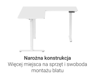 Silver Monkey Biurko elektryczne ECD-300 white - 1258048 - zdjęcie 8