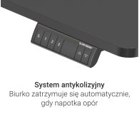 Silver Monkey Biurko elektryczne ECD-300 black - 1258051 - zdjęcie 6