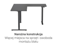 Silver Monkey Biurko elektryczne ECD-300 black - 1258051 - zdjęcie 8