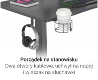 Silver Monkey Biurko elektryczne ED-120 black - 1162803 - zdjęcie 7