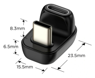 Tech-Protect ULTRABOOST AA04 ANGLE ADAPTER TYPE-C BLACK - 1600758 - zdjęcie 2