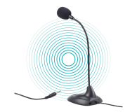 Gembird MIC-205 mikrofon na podstawce MIC-205 elastyczny pałąk, czar - 1584113 - zdjęcie 4
