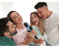 Gembird Bezprzewodowy mikrofon karaoke czarny - 1584111 - zdjęcie 5