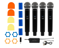 MusicMate Bezprzewodowy zestaw mikrofonowy MM-600 QuadraVoice - 1588506 - zdjęcie 9