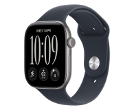 Apple Watch 12 46/Gwiezdna szarość Alu/Granatowy Pasek S/M 5G - 1594068 - zdjęcie 1