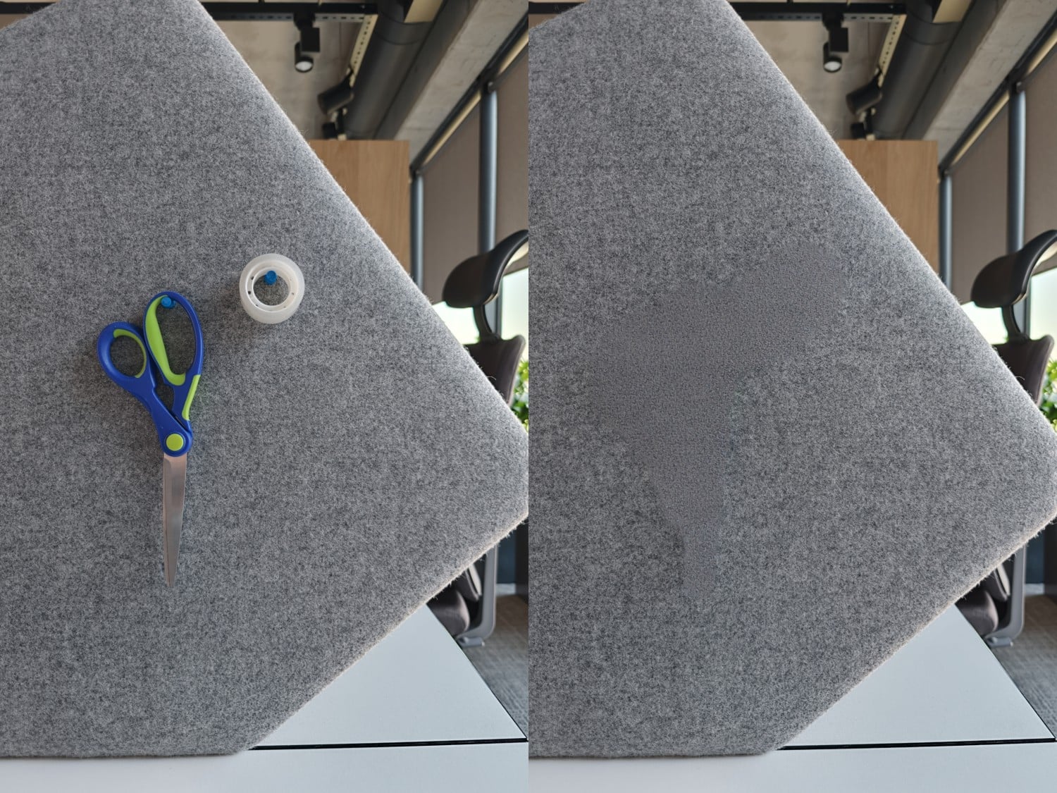Przykład działania Gumki AI na OPPO Find X9