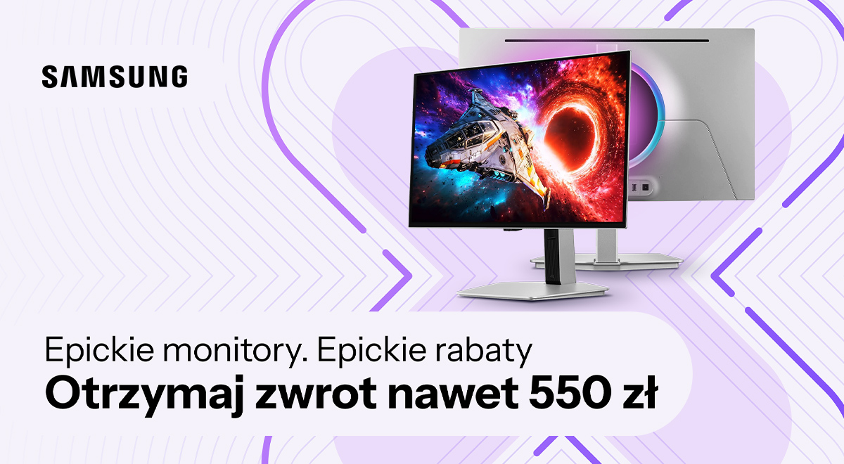 Kup monitor Samsung i odbierz do 550 zł na karcie podarunkowej