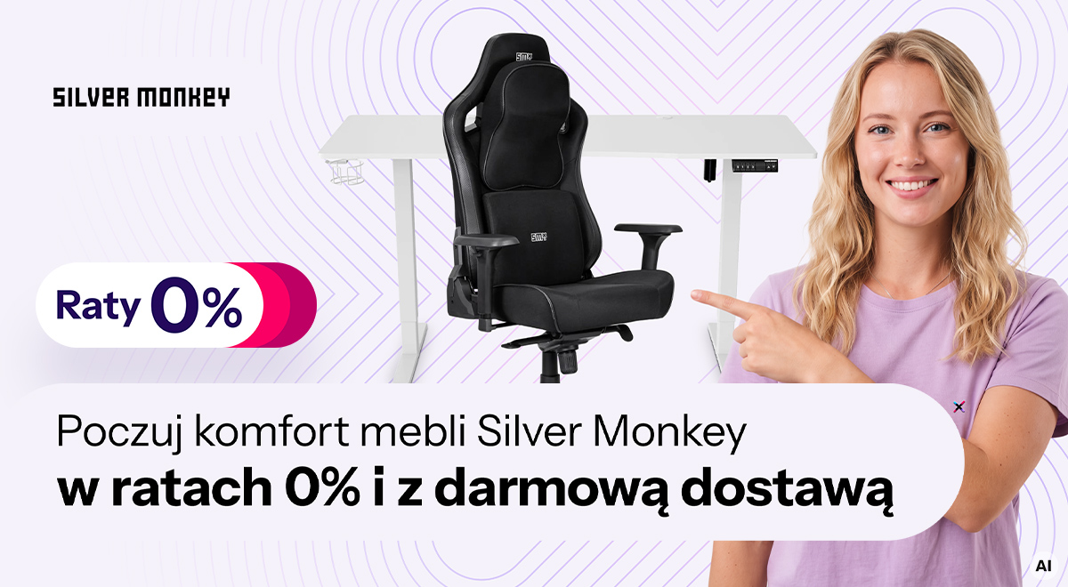 Poczuj komfort mebli Silver Monkey, w ratach 0% i z darmową dostawą
