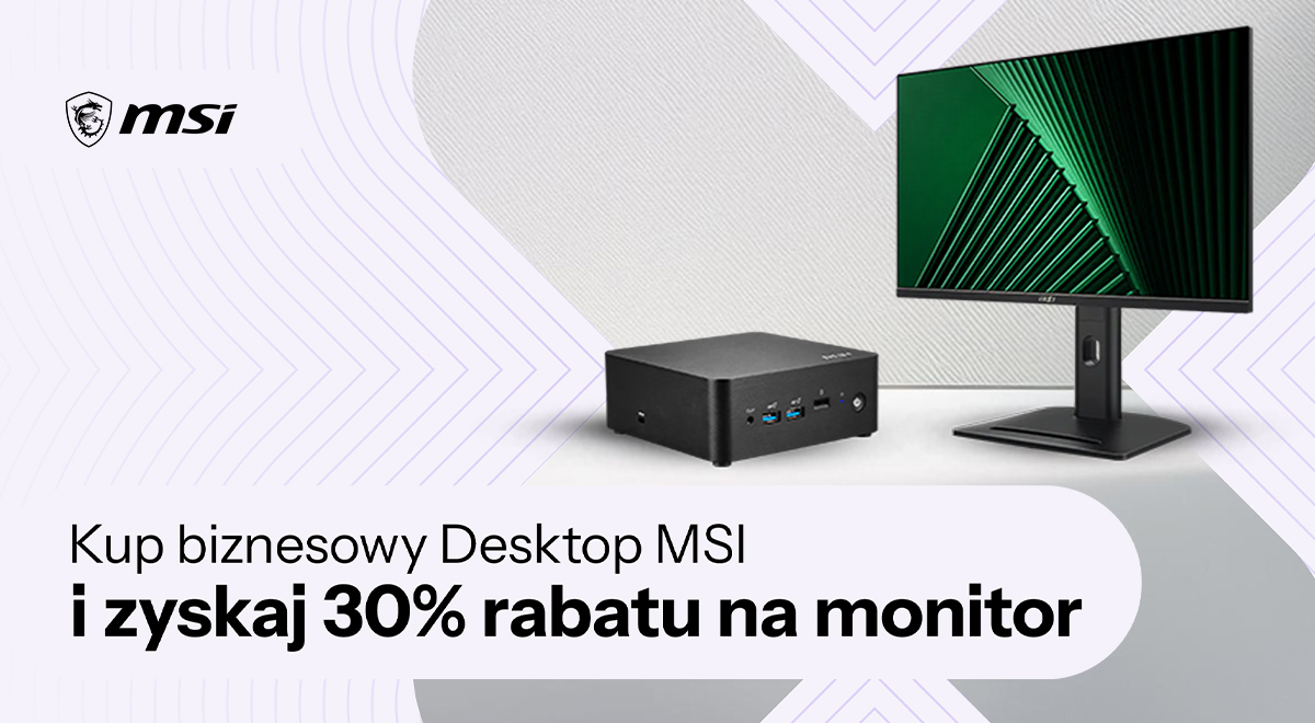 MSI komputer biznesowy + monitor -30%