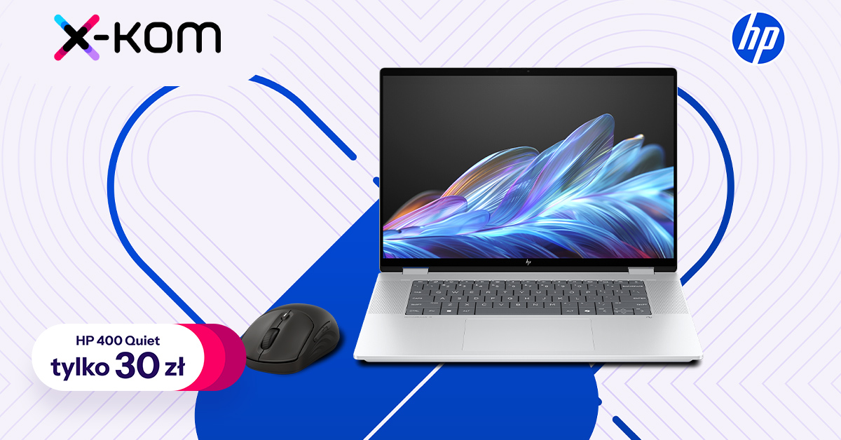 Laptop z myszką HP 400 Quiet za 30 zł