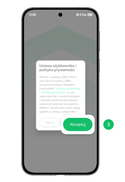 Krok 3: akceptacja polityki prywatności