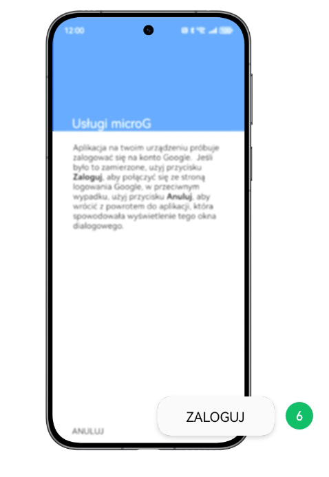 Krok 6: logowanie do Google Play