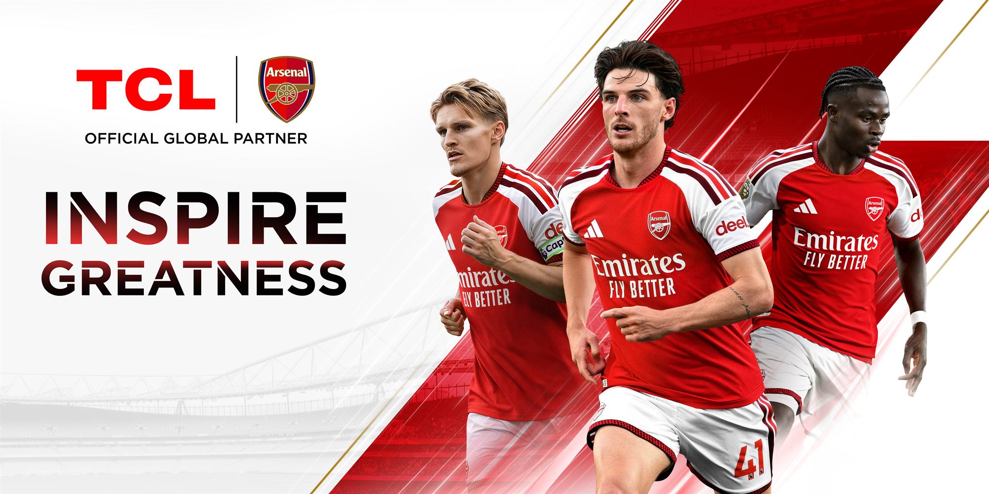 TCL x Arsenal FC - Official Global Partner. Inspire Greatness